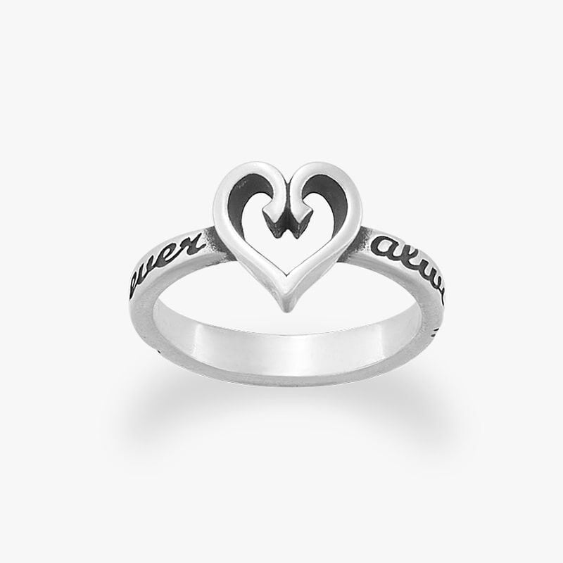 Sterling silver heart rings.