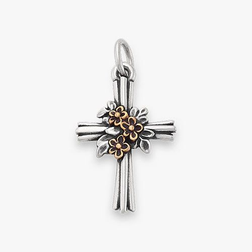 Sterling silver faith charm.