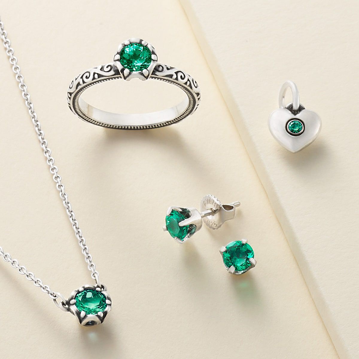 Diamond and white sapphire gemstone designs from James Avery.